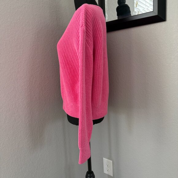 VINTAGE 80s Gap Shaker Knit Sweater Pink Large - Picture 5 of 10